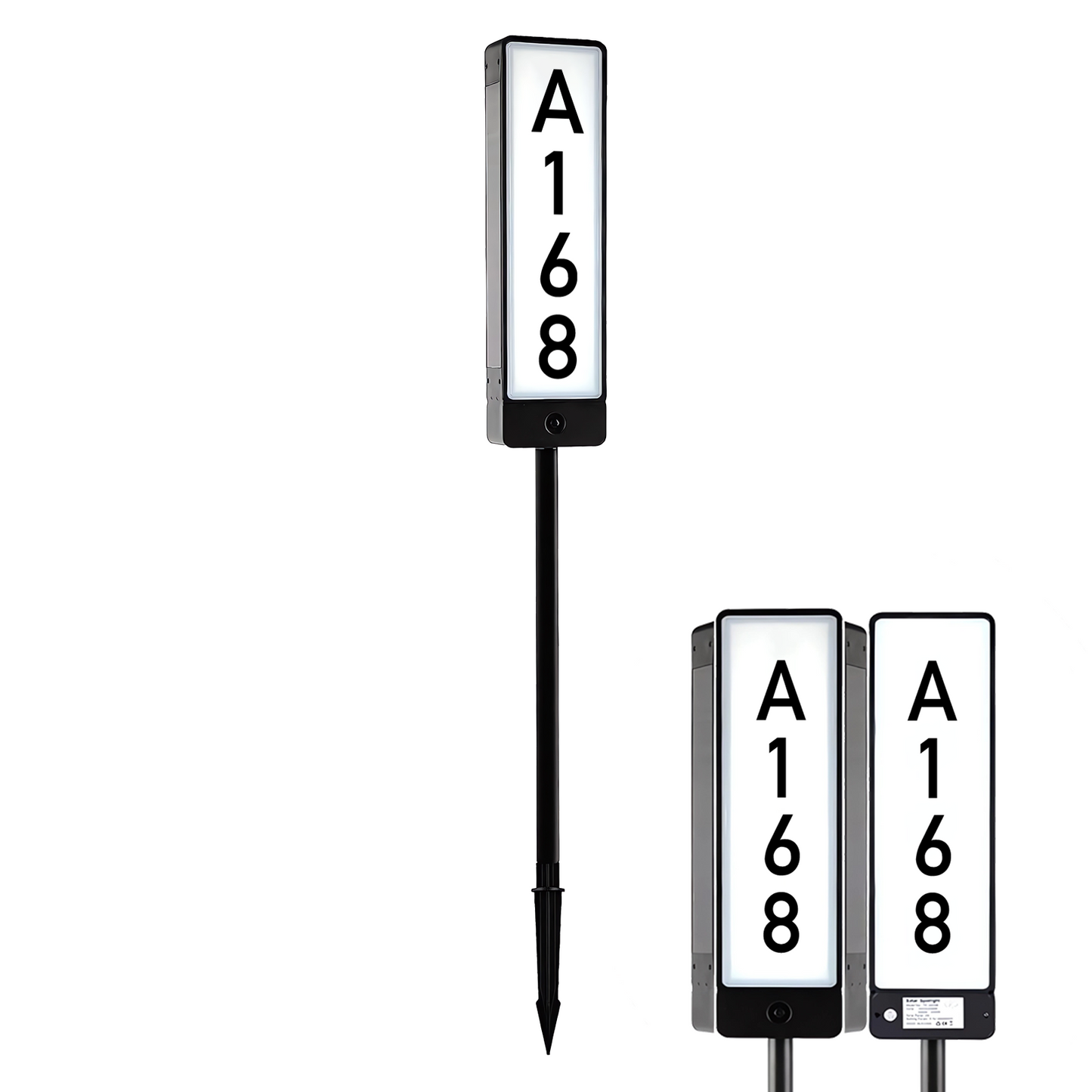 LYTARA Solar House Numbers (vertical)- High Quality, Easy Install, Efficient Lighting
