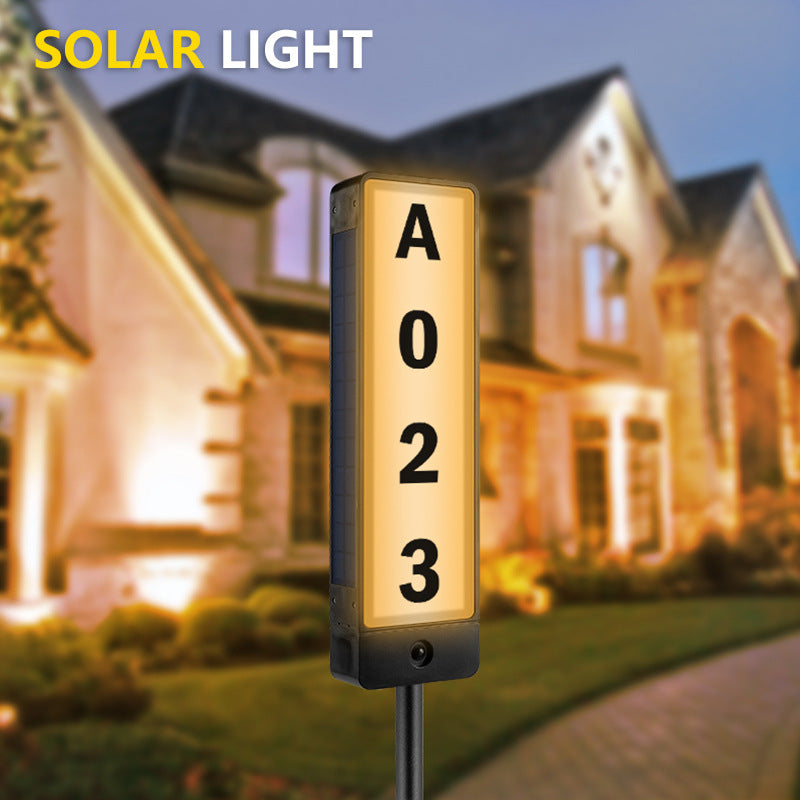 LYTARA Solar House Numbers (vertical)- High Quality, Easy Install, Efficient Lighting