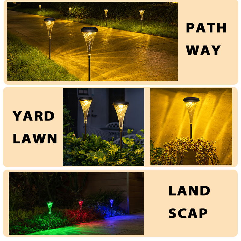 Solar Outdoor Lights, Solar Lights Outdoor Waterproof IP65, Bright Powered by Solar Garden Lights for Patio, Yard, Driveway Decoration