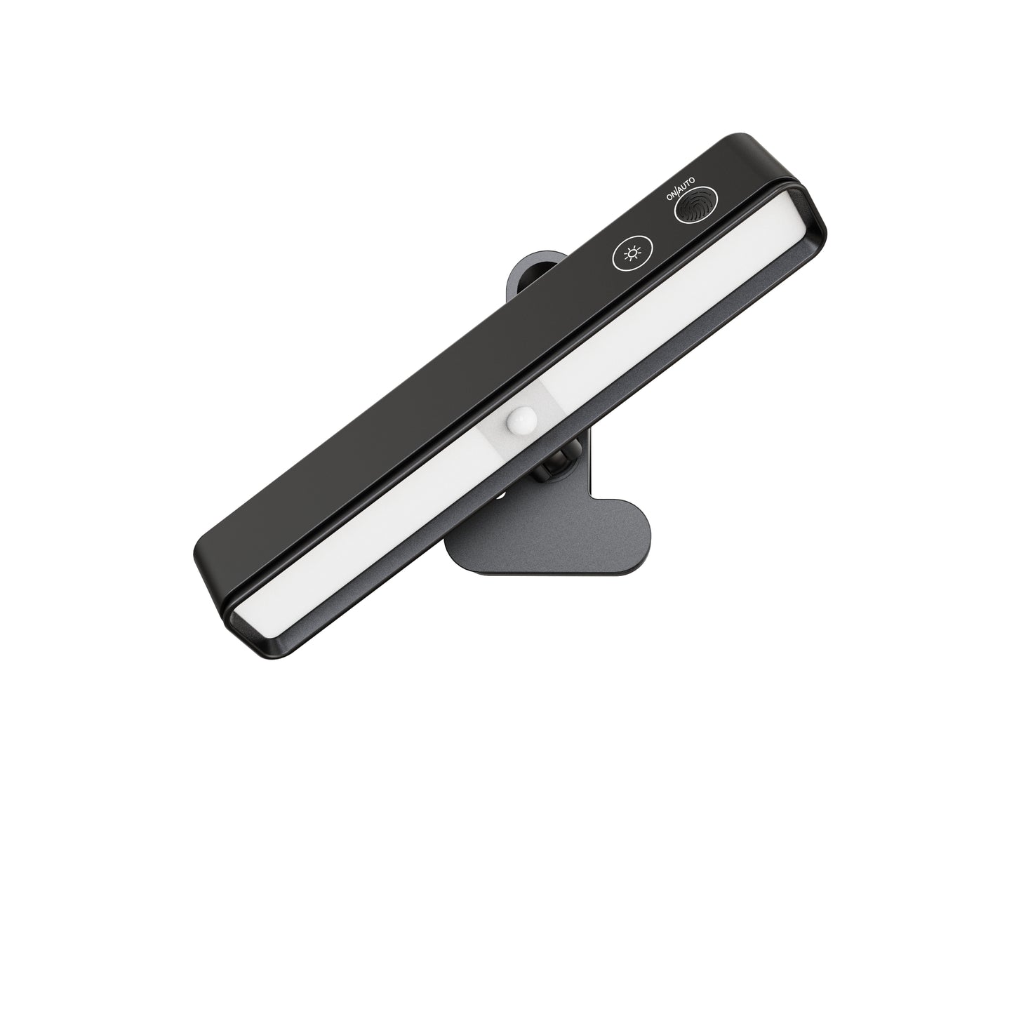 LYTARA 5000mAh Rechargeable Clip on Light with Motion Sensor, LED Reading Light for Bed & Desk, 3 Color Modes & Stepless Dimming, Portable Battery Operated Clamp Lamp with 360° Adjustment, Black