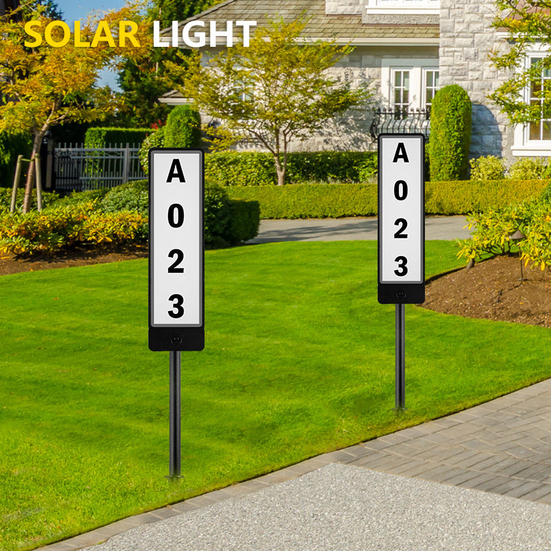 LYTARA Solar House Numbers (vertical)- High Quality, Easy Install, Efficient Lighting