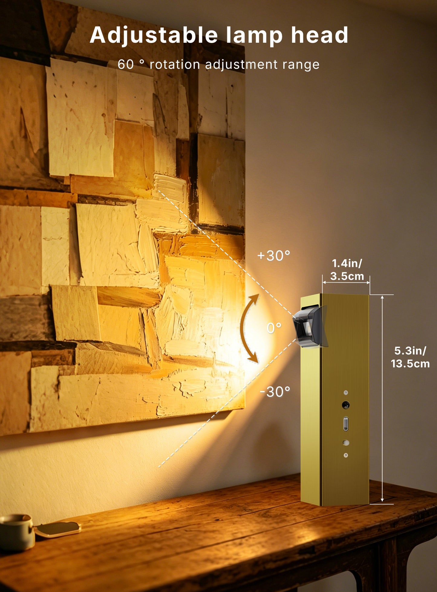 LYTARA Picture Lights for Wall, Metal Rechargeable 5000mAh Battery Lights with 60° Pivoting Head, Remote, Timer, 3 CCTs & Dimmable Magnetic LED Art Display Lights for Painting