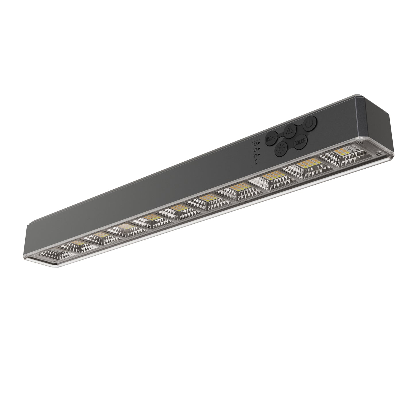 Rechargeable Magnetic Light Bar, 15.8 inch, 1500LM Portable LED Light with 10000mAh Battery, USB-C Charging, Remote Control & Timer, Dimmable & 3 Color Temps, Magnetic Mount, Hook & Battery Display