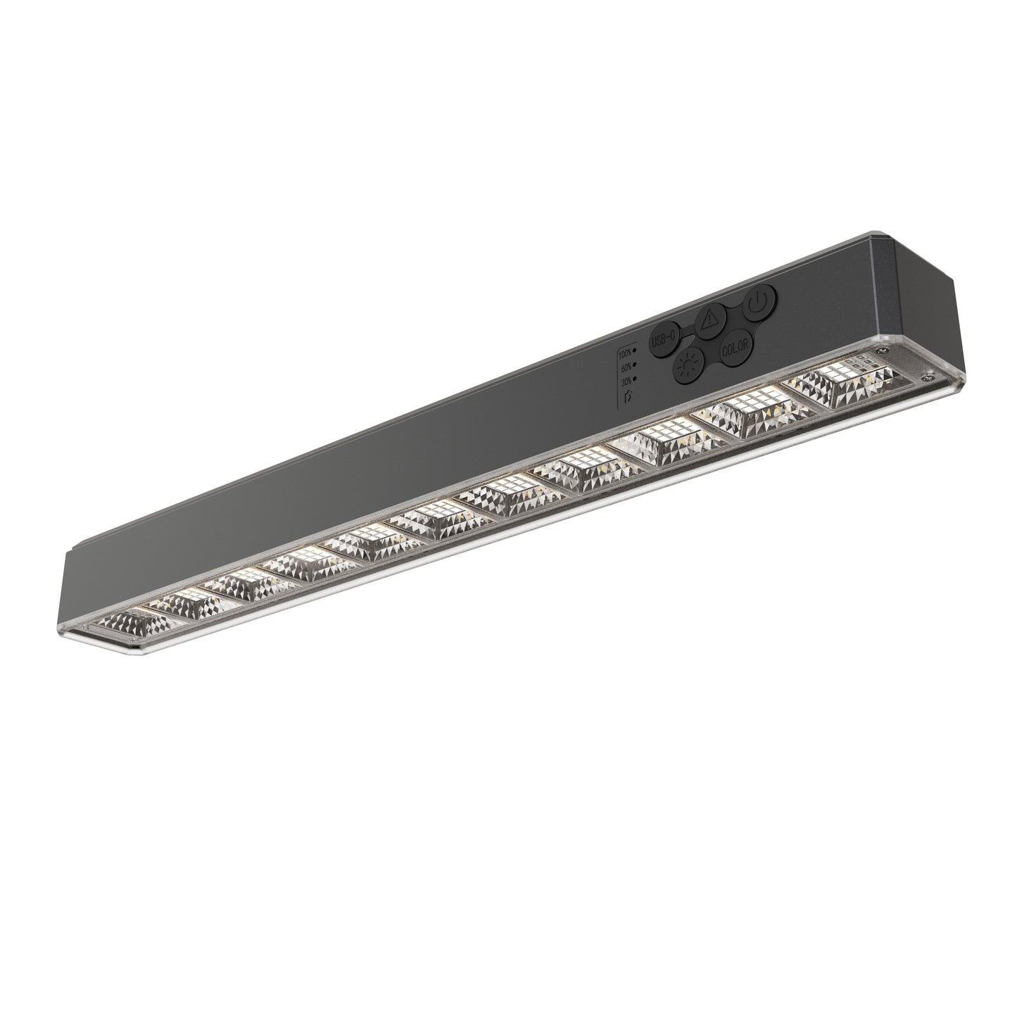 Rechargeable Magnetic Light Bar, 15.8 inch, 1500LM Portable LED Light with 10000mAh Battery, USB-C Charging, Remote Control & Timer, Dimmable & 3 Color Temps, Magnetic Mount, Hook & Battery Display